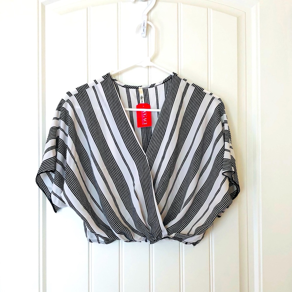 Striped crop top size S